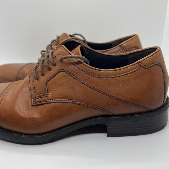 Johnston & Murphy Brown Dress Shoes Men’s 8M Leather Cap Toe 20‑1276 India main image 4